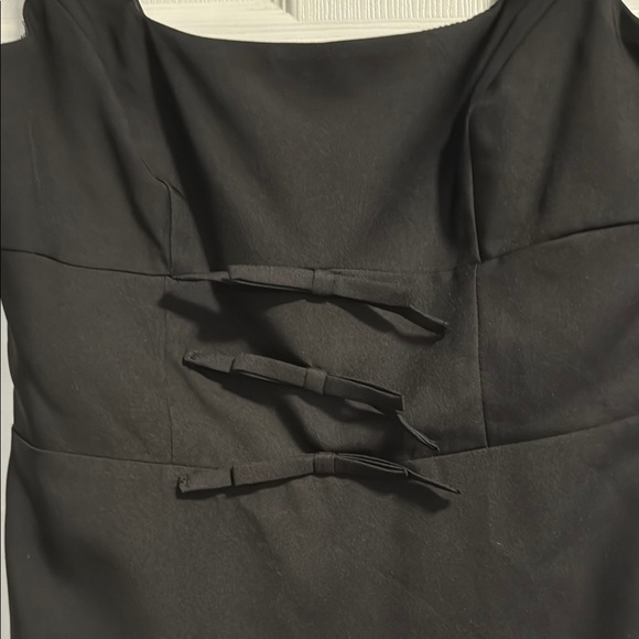 NWT Storia Black Bow Mini Dress - Picture 3 of 6